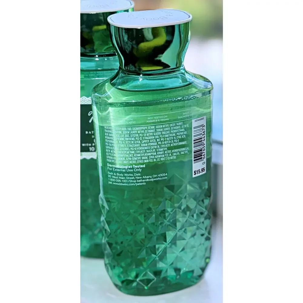 Bath & Body Works Gingham Fresh 10oz Shower Gel Body Wash with Aloe B5 x3